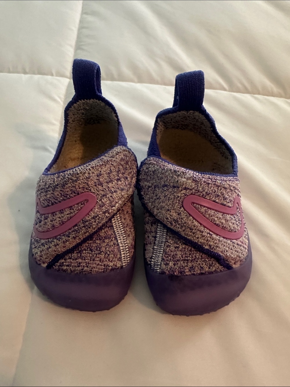Nike Kids Purple and Pink Slip-On Sneakers